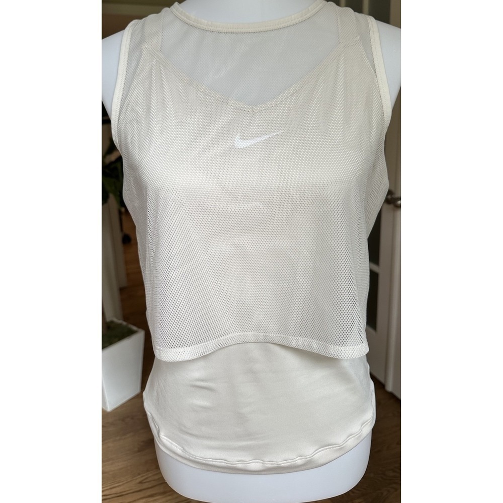 Nike Court Elevated Essential Dry Tank light orewood brown/white Tennis Top M - Picture 5 of 9